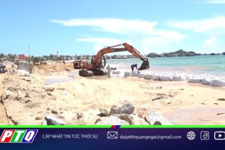 Quảng Ngãi: Xây dựng khẩn cấp kè biển Phước Thiện bảo vệ 170 hộ dân